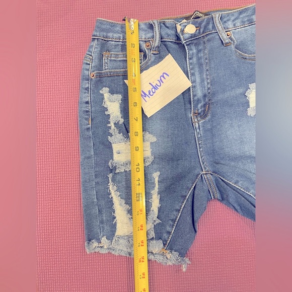 American bazi distressed Bermuda shorts - Picture 10 of 16